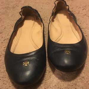 Tory Burch navy flats 8.5